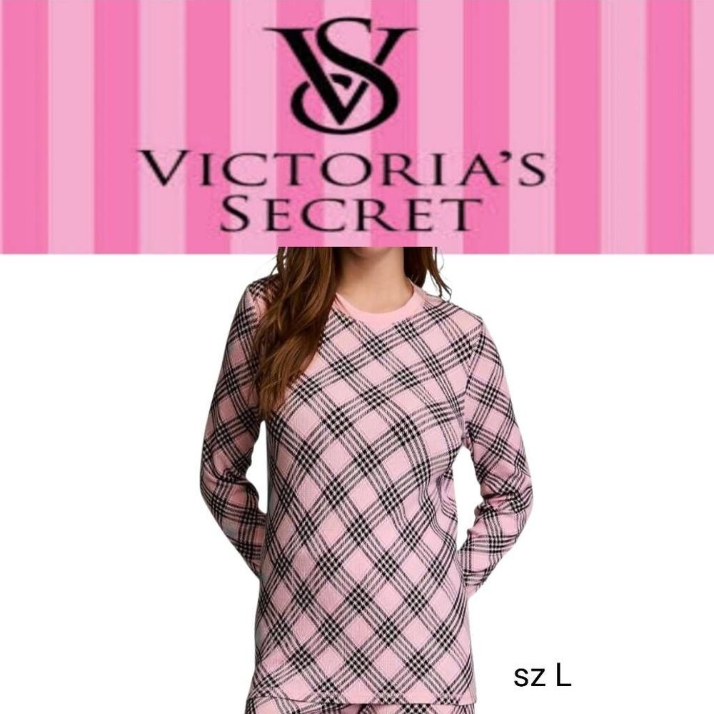Victoria's Secret Pink Long Sleeve Pajama Shirt Top 5 for 25!